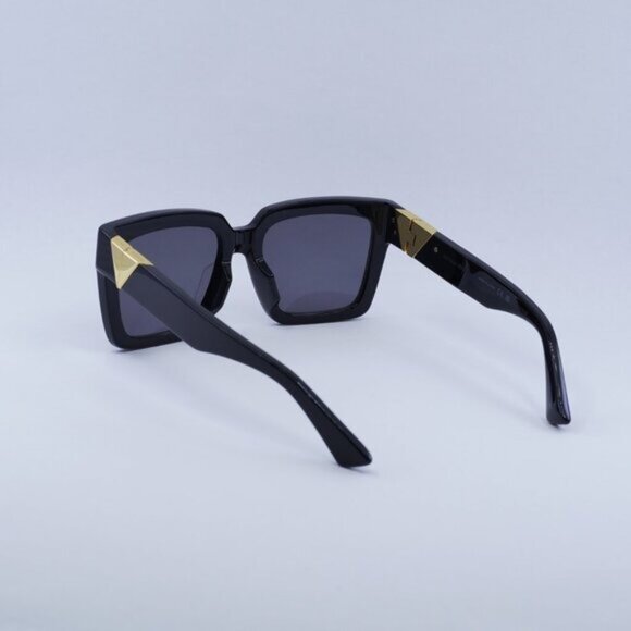 ?️ New Bottega Veneta BV1198SA 001 Sunglasses - Black Frame, Grey Lenses main image 8